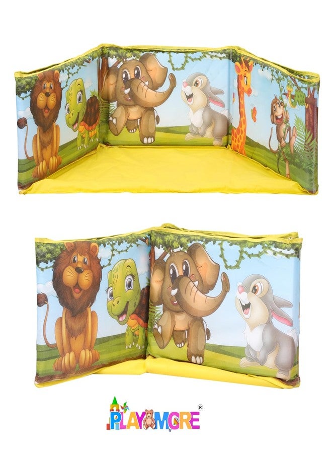 بلاي مور حوض كرات بلايمور للأطفال بعمر سنة واحدة مع كرات ملونة | خيمة لعب قابلة للطي | ألعاب داخلية وخارجية للأطفال، حوض لعب للأطفال الصغار، منطقة لعب للأطفال بتصميم حيوانات - Image 3